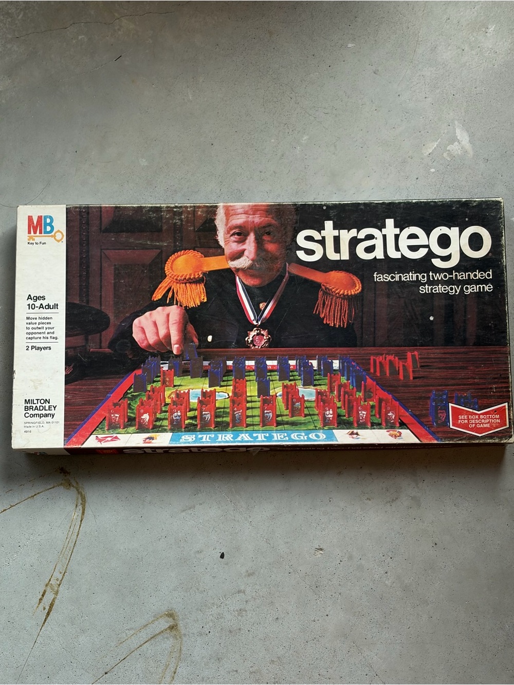 Vintage 1977 Milton Bradley Stratego Board Game #4916